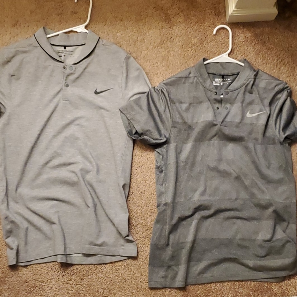 Two Nike Golf Polos